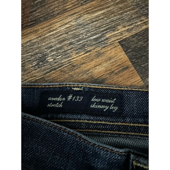 COH Citizens of Humanity Jeans Avedon Stretch Mid Rise Raw Hem Sz 28 Dark Wash - Picture 2 of 8
